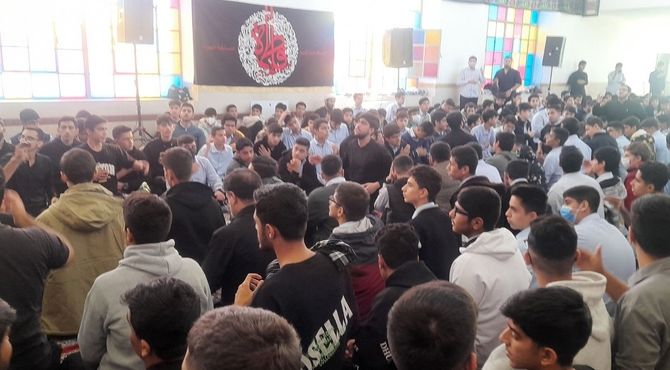  مراسم عزاداری شهادت حضرت فاطمه (س) در دبیرستان ماندگار شهید مدرس شهرری