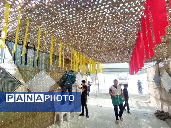 برپایی موکب عاشورایی اربعین حسینی در شیروان
