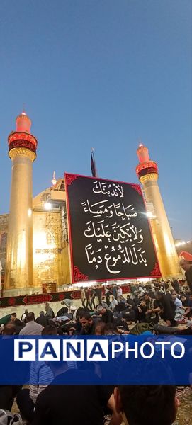 مراسم وداع کاروان فرستادگان امام رضا علیه السلام در نجف