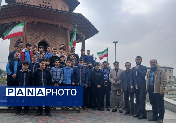 حضور پیشتازان گیلان در آرامگاه اسطوره مقاومت