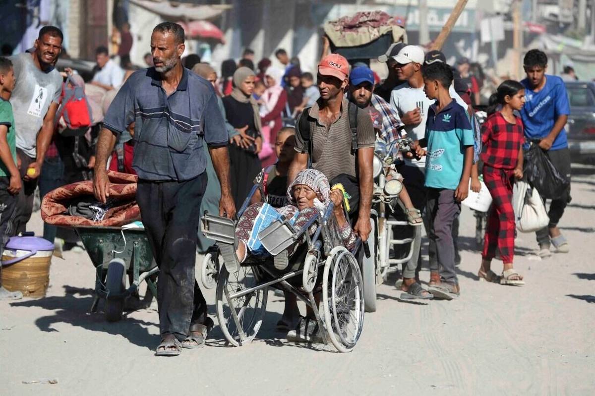 طی چند روز ۷۵ هزار فلسطینی در جنوب غزه کوچانده شده‌اند