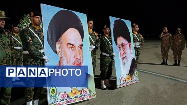 آیین استقبال از ۶ شهید گمنام در استان چهارمحال و بختیاری