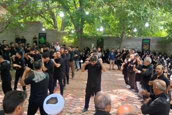 سوگواری اباعبدالله الحسین(ع) در روستای باغ‌فخروئیه 