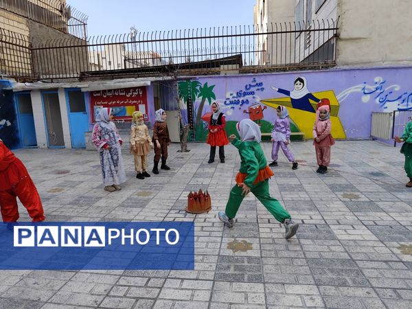 برگزاری جشن چهارشنبه سوری ایمن  در دبستان سارا شهرستان ملارد 