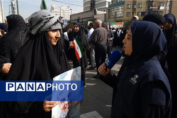  راهپیمایی ۱۳آبان روز ملی استکبار ستیزی و روز دانش آموز 