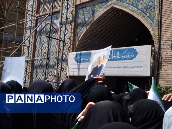 راهپیمایی مردم قزوین در جمعه خشم ونصر 