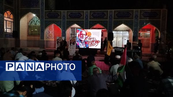 اجتماع بزرگ مردم ولایت‌مدار نیشابور در محکومیت ترور شهید قدس اسماعیل هنیه 