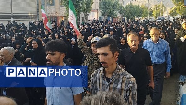 مراسم تشییع و وداع با شهید امنیت حسین اسحاقی در لردگان 