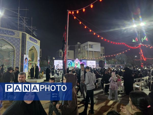 اولین سالروز تدفین شهید گمنام در شهرک شهید تندگویان شهرستان جم