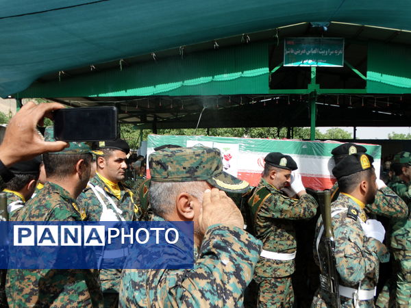 مراسم وداع با شهید «امین عسگری» در گهرو