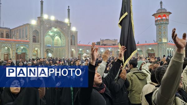 مراسم عزاداری شام شهادت امام هادی(ع) در حرم بانوی کرامت 