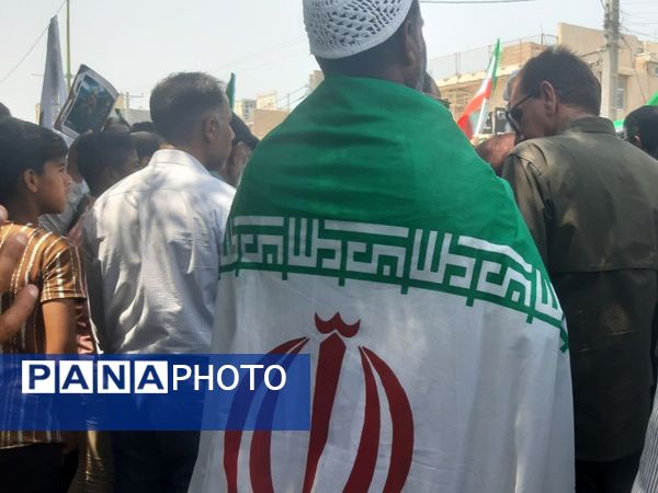خروش آحاد مردم میناب در جمعه خشم و نصر 