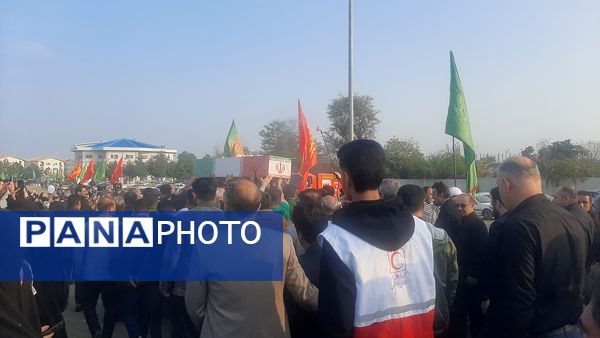 اجتماع فاطمیون و تشییع پیکر 2 شهید گمنام در تالش