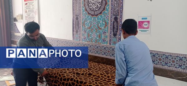 نمایشگاه خوشنویسی در دبیرستان استعدادهای درخشان شهید بهشتی دوره اول کاشمر