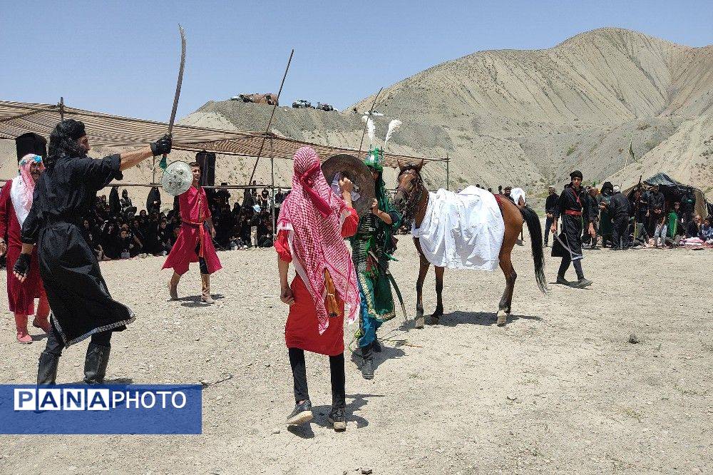 تعزیه خوانی در روز عاشورای حسینی در گلزار شهدای بار
