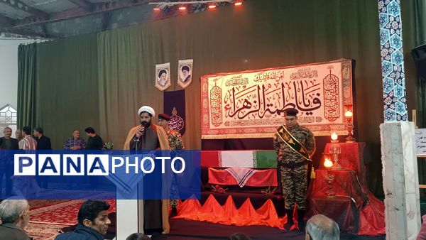 تشییع پیکر شهید گمنام در شهرستان کاشمر 