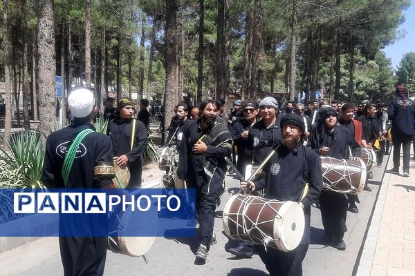 جاماندگان اربعین حسینی در  راهپیمایی حرم تا حرم نیشابور 