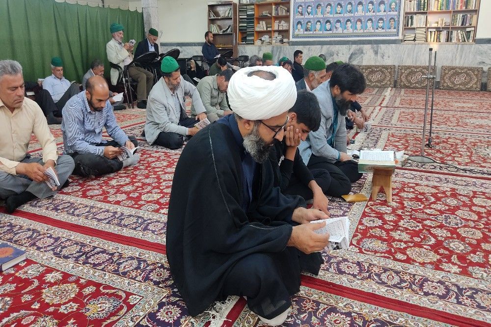 مراسم روز عرفه در مسجد جامع شهر بار 