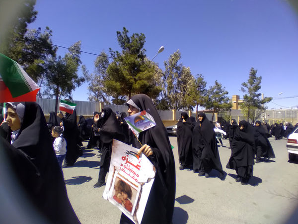 راهپیمایی روز قدس در شهر کهک قم