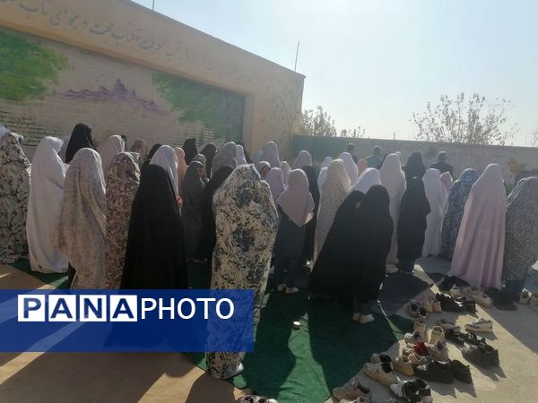 نماز باران در آموزشگاه زهرا عبداللهیان ارغا خلیل آباد 