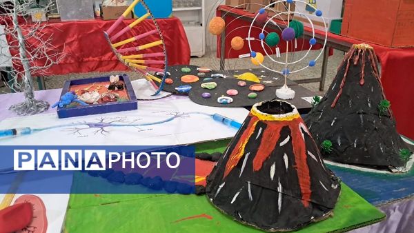 نمایشگاه جشنواره «نوین کاو» در پژوهش سرای دانش‌آموزی حاجی آباد