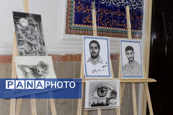 آیین افتتاحیه نمایشگاه هنری «ماها» در هنرستان شهید تاجیک بهارستان‌دو