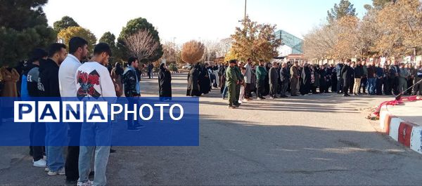 مراسم تشییع شهدای گمنام در دانشگاه آزاد تاکستان جلوه‌ای از همبستگی دانشگاهیان