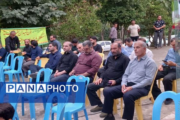اربعین شهدای اقتدار در مزار شهدای گمنام املش