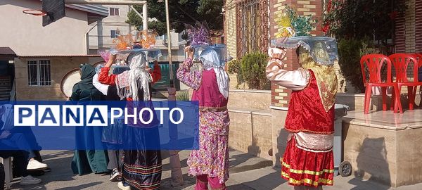 برگزاری جشن مازندران در دبیرستان فضیلت شهرستان قائمشهر