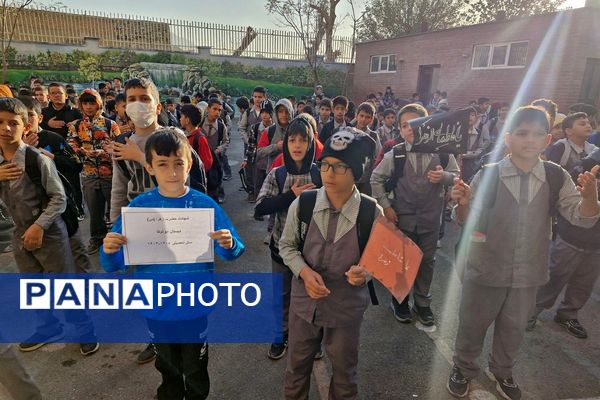 برگزاری مراسم به مناسبت ایام فاطمیه در مدارس ناحیه دو شهرری 