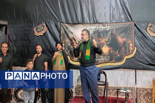 مراسم عزاداری آقا ابا عبدالله الحسین (ع) در شب عاشورا حسینی در شهر بار 