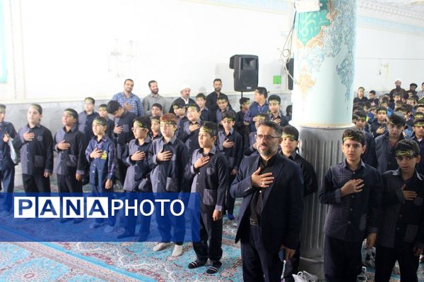 عزاداری دانشآموزان قم در آستان مقدس امامزاده سیدعلی(ع)