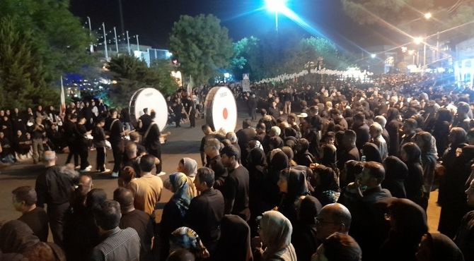حرکت دسته‌های عزاداری سید و سالار شهیدان در شهرستان گرمسار 