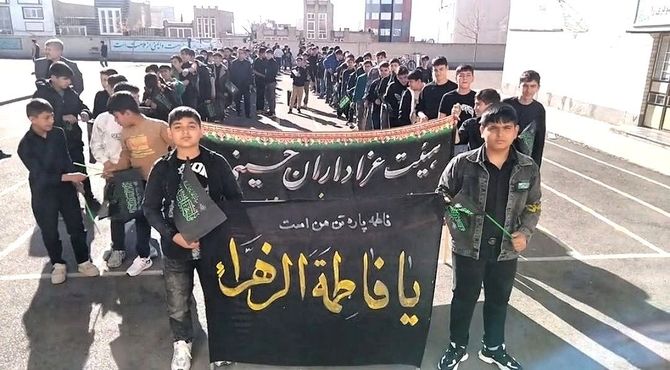 روایتی از مراسم نوگلان فاطمی در مدارس اهر