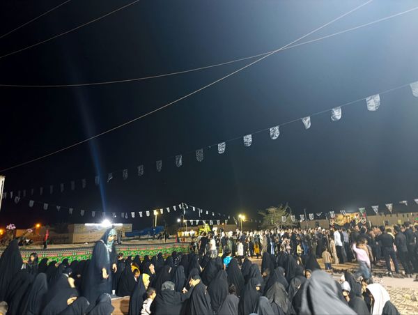  مراسم تشییع نمادین حضرت زهرا (س) با حضور گسترده مردم بوموسی