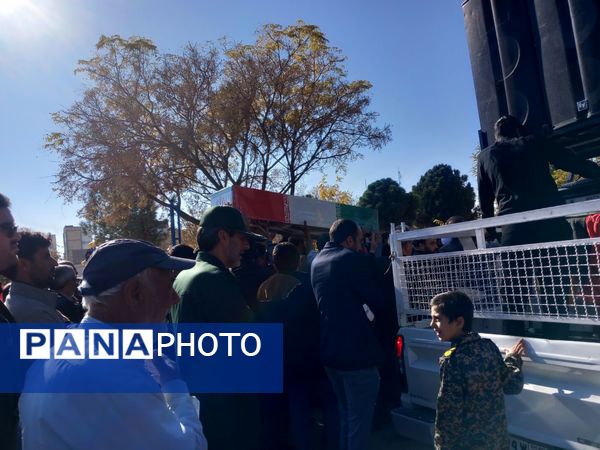 مراسم تشییع پیکر شهید گمنام  در شهرستان کاشمر 