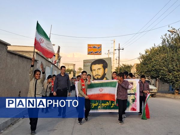 مراسم عطرافشانی و گلباران قبور مطهر شهدا و شهید ابراهیم رضوی به‌‌مناسبت سالروز شهادت این شهید والامقام