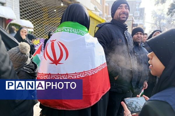 برگزاری راهپیمایی ۲۲ بهمن ماه در شهرستان نیشابور 