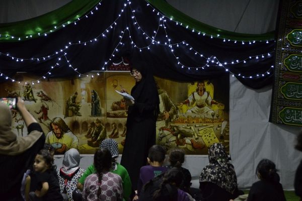 مراسم عزاداری هیئت فرهنگیان در نیشابور 