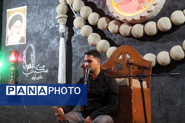 مراسم عزاداری شب سوم محرم در هیات مکتب‌‌الزهرا شهرستان حاجی‌‌آباد