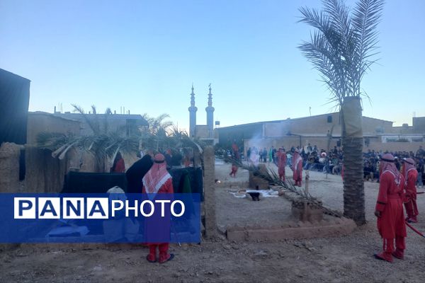 اجرای تعزیه شهادت حضرت زهرا (س) در روستای ظفرآباد شیراز