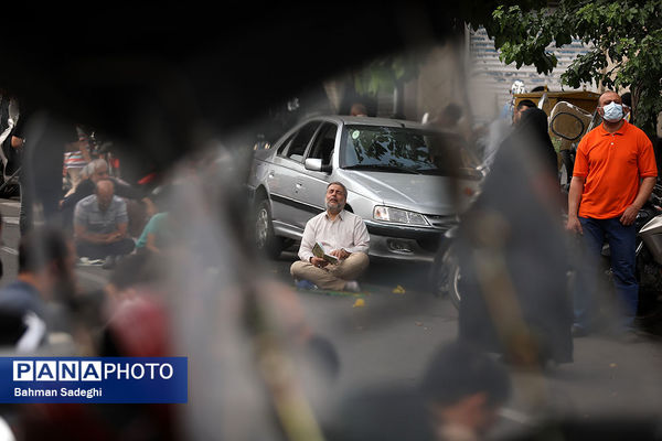 مراسم دعای عرفه در خیابان سعدی