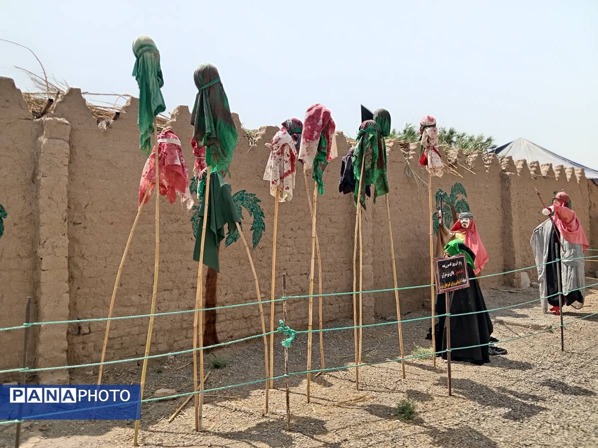 نمایشگاه «غنچههای خونین» شهر جعفریه قم