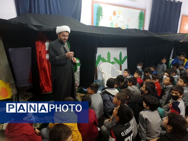 مراسم عزاداری حضرت زهرا (س) در دبستان پسرانه فضیلت 