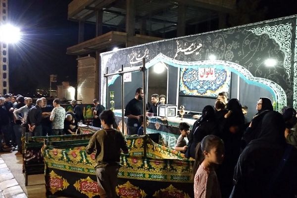 برپایی باشکوه موکب عظیم ریحانه نبی(س) در روستا «هیو» ساوجبلاغ 