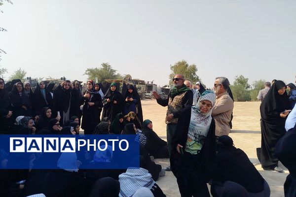 ورود کاروان راهیان نور دختران پیشوا به سرزمین حماسه