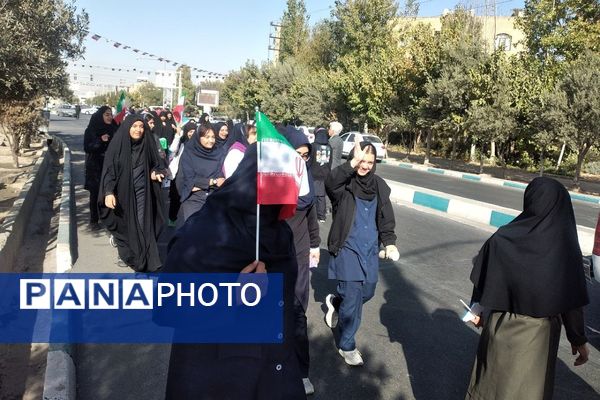 اقتدار ملت ایران در راهپیمایی روز ۱۳ آبان شهرستان خلیل‌آباد 