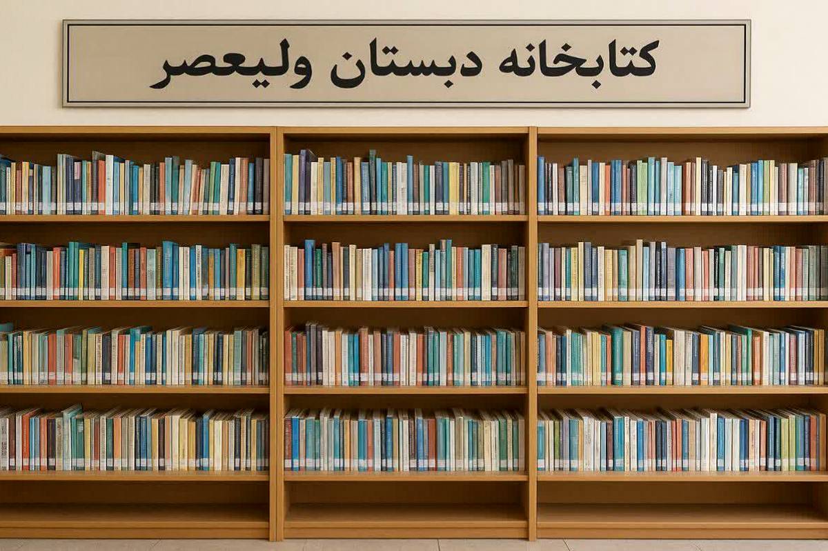 کتابخانه مدرسه ولیعصرِ فیروزکوه، در مکانِ تازه، جان گرفت
