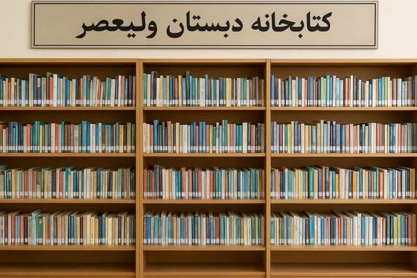 کتابخانه مدرسه ولیعصرِ فیروزکوه، در مکانِ تازه، جان گرفت