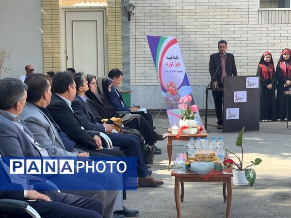افتتاح زمین ورزشی تایل کورت در هنرستان عفت بجنورد